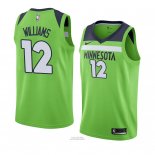 Maglia Minnesota Timberwolves C. J. Williams #12 Statement 2018 Verde