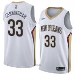 Maglia New Orleans Pelicans Dante Cunningham #33 Association 2018 Bianco