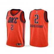 Maglia Oklahoma City Thunder Shai Gilgeous-Alexander #2 Earned Arancione
