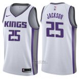 Maglia Sacramento Kings Justin Jackson #25 Association 2017-18 Bianco