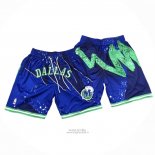 Pantaloncini Dallas Mavericks Just Don Blu2