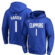 Felpa con Cappuccio Los Angeles Clippers James Harden Icon Blu.