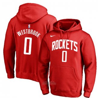 Felpa con Cappuccio Russell Westbrook Houston Rockets Rosso3