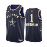 Maglia All Star 2024 San Antonio Spurs Victor Wembanyama #1 Blu