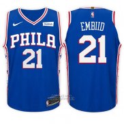 Maglia Bambino Philadelphia 76ers Joel Embiid #21 Icon 2017-18 Blu