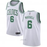 Maglia Boston Celtics Bill Russell #6 Association Bianco