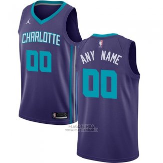 Maglia Charlotte Hornets Nike Personalizzate 17-18 Blu
