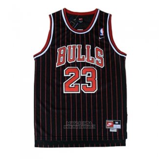 Maglia Chicago Bulls Michael Jordan #23 Throwback 1995-96 Nero