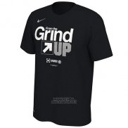 Maglia Manica Corta Brooklyn Nets Nero 2019 NBA Playoffs From The Grind Up