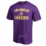 Maglia Manica Corta Los Angeles Lakers Viola2