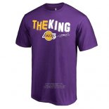 Maglia Manica Corta Los Angeles Lakers Viola The King