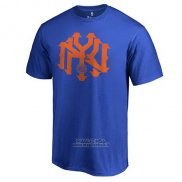 Maglia Manica Corta New York Knicks Blu3