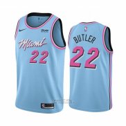 Maglia Miami Heat Jimmy Butler #22 Citta Blu