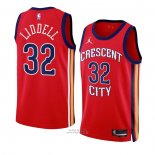 Maglia New Orleans Pelicans Ej Liddell #32 Statement 2023-24 Rosso